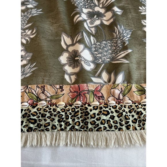 Vintage‎ Faith Smocked Tank Dress Boho Hippie Beach Multi Print XL - Picture 14 of 16